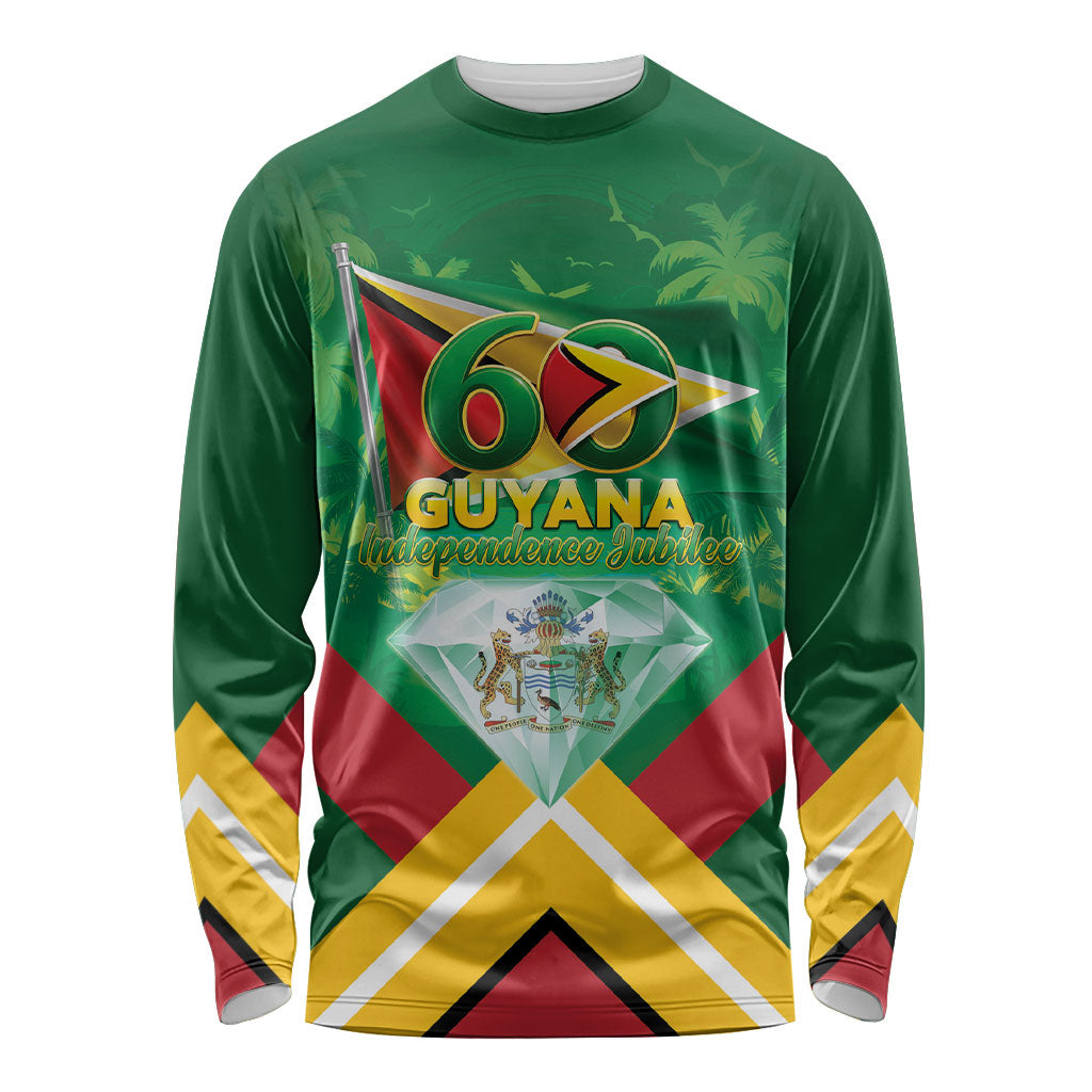Guyana 60th Independence Diamond Jubilee Long Sleeve Shirt