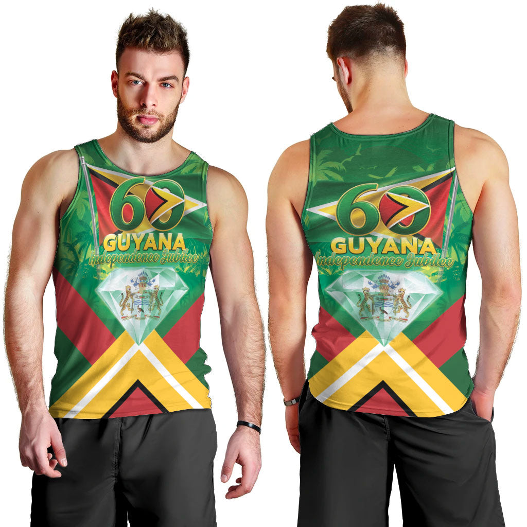 Guyana 60th Independence Diamond Jubilee Men Tank Top