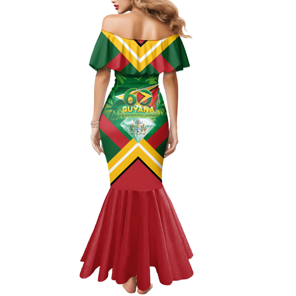 Guyana 60th Independence Diamond Jubilee Mermaid Dress