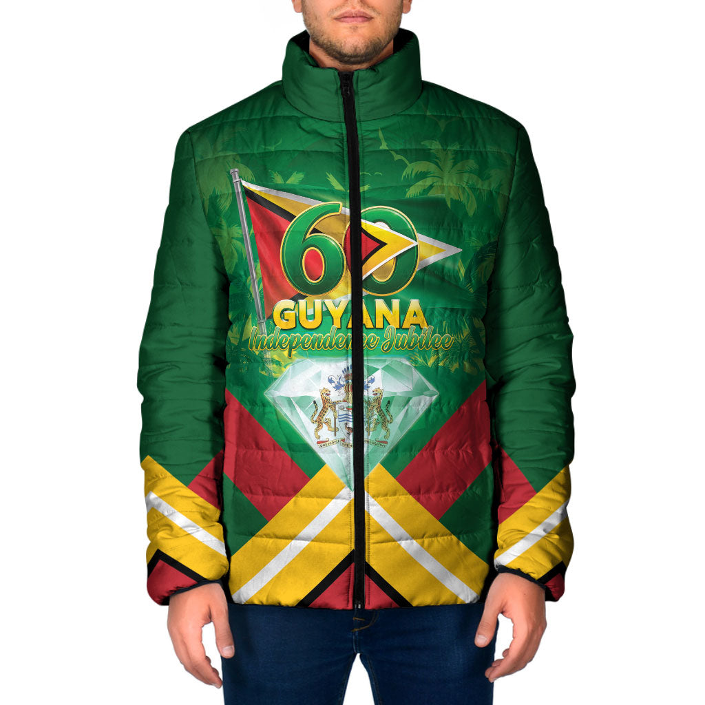 Guyana 60th Independence Diamond Jubilee Padded Jacket
