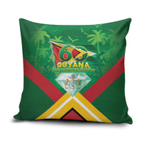 Guyana 60th Independence Diamond Jubilee Pillow Cover