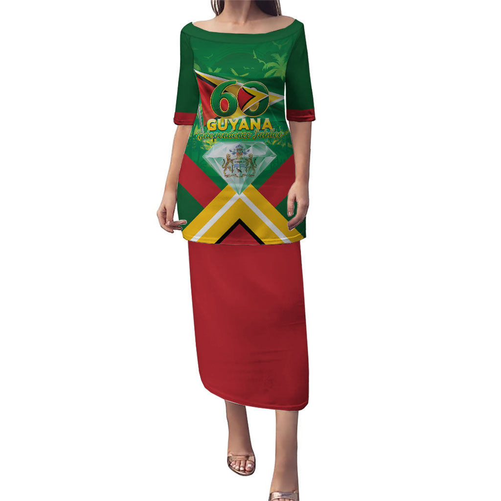 Guyana 60th Independence Diamond Jubilee Puletasi