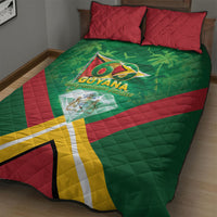 Guyana 60th Independence Diamond Jubilee Quilt Bed Set