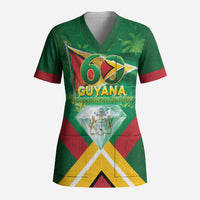 Guyana 60th Independence Diamond Jubilee Scrub Top