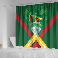 Guyana 60th Independence Diamond Jubilee Shower Curtain