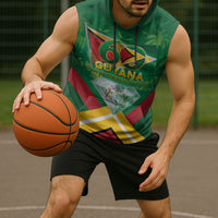 Guyana 60th Independence Diamond Jubilee Sleeveless Hoodie