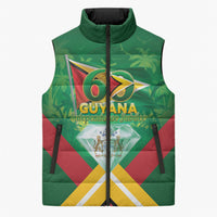 Guyana 60th Independence Diamond Jubilee Sleeveless Puffer Jacket