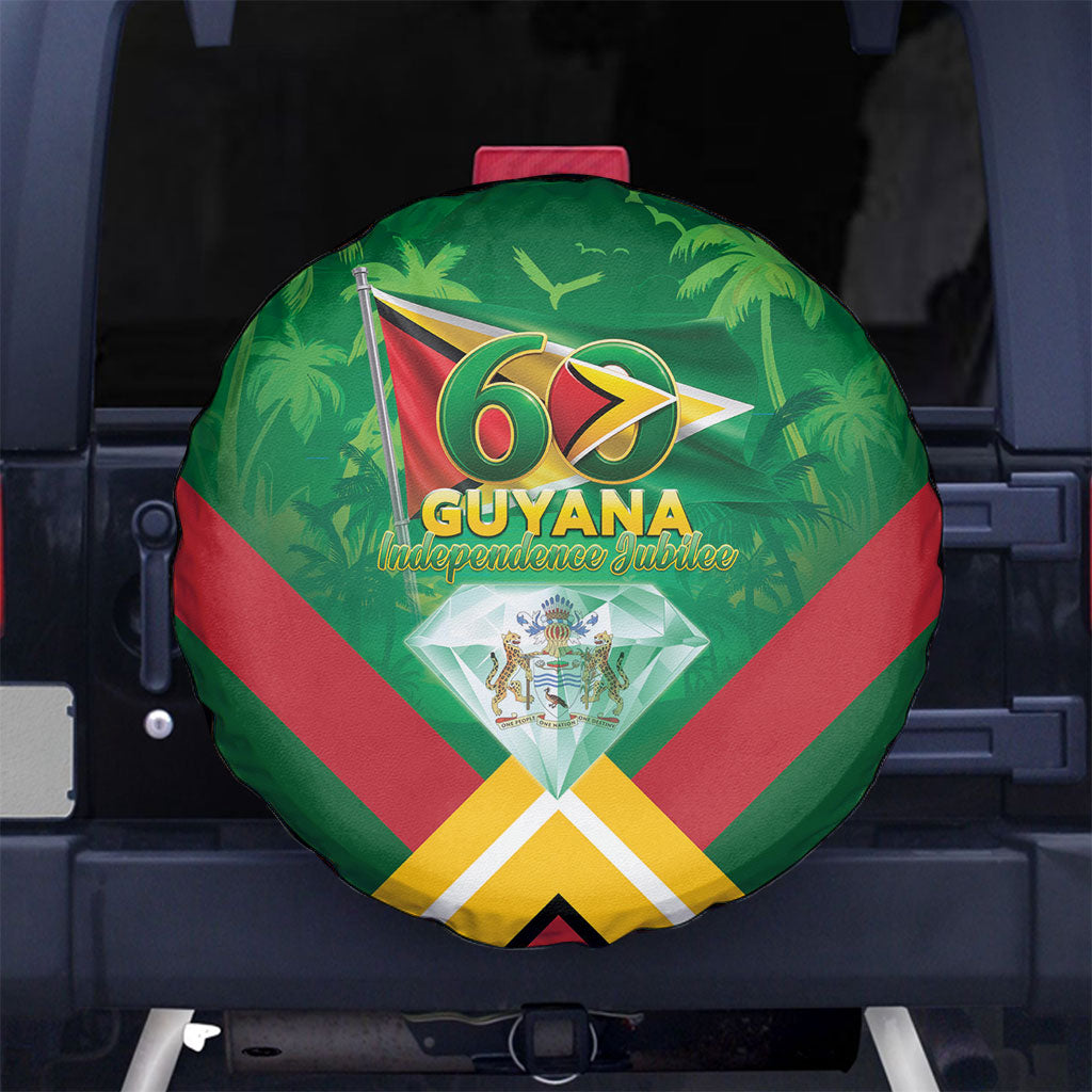 Guyana 60th Independence Diamond Jubilee Spare Tire Cover
