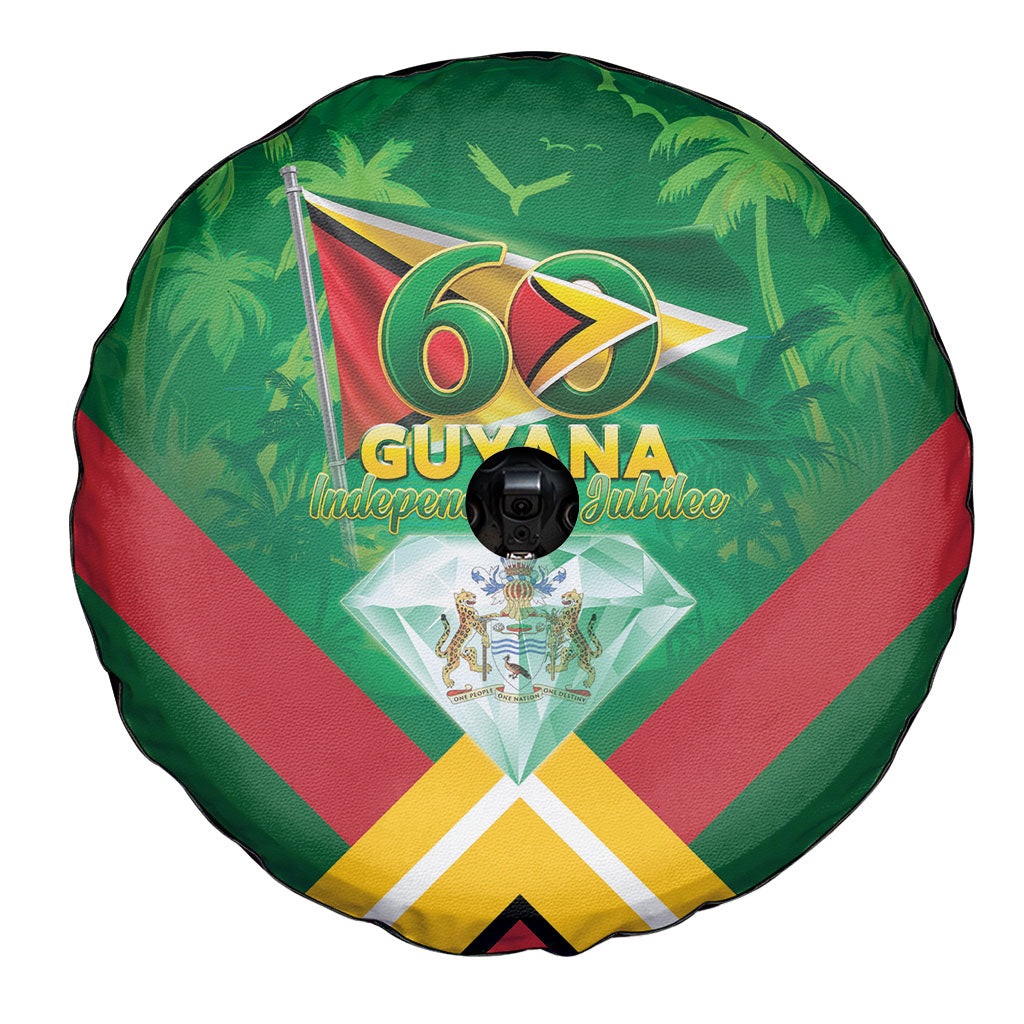 Guyana 60th Independence Diamond Jubilee Spare Tire Cover