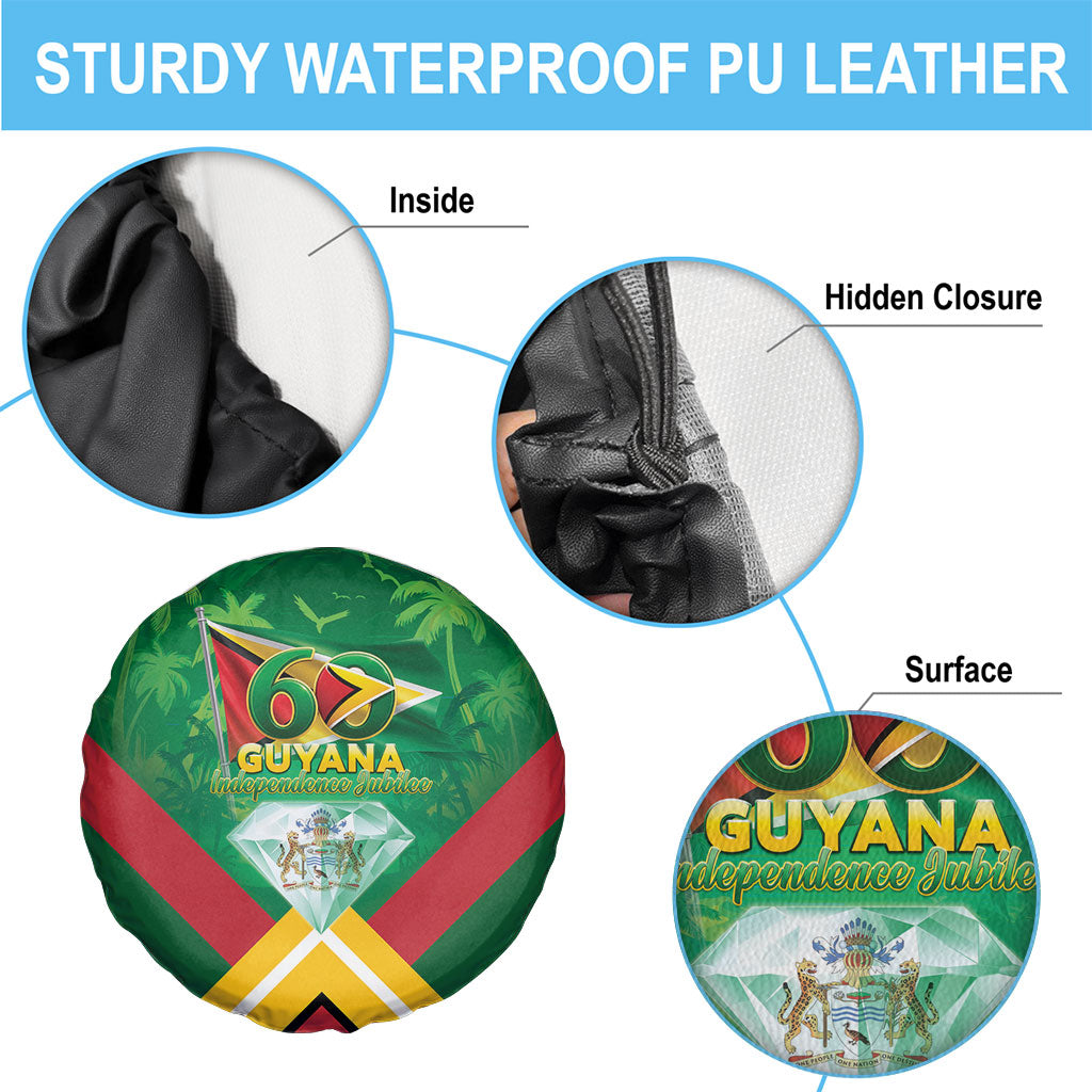 Guyana 60th Independence Diamond Jubilee Spare Tire Cover