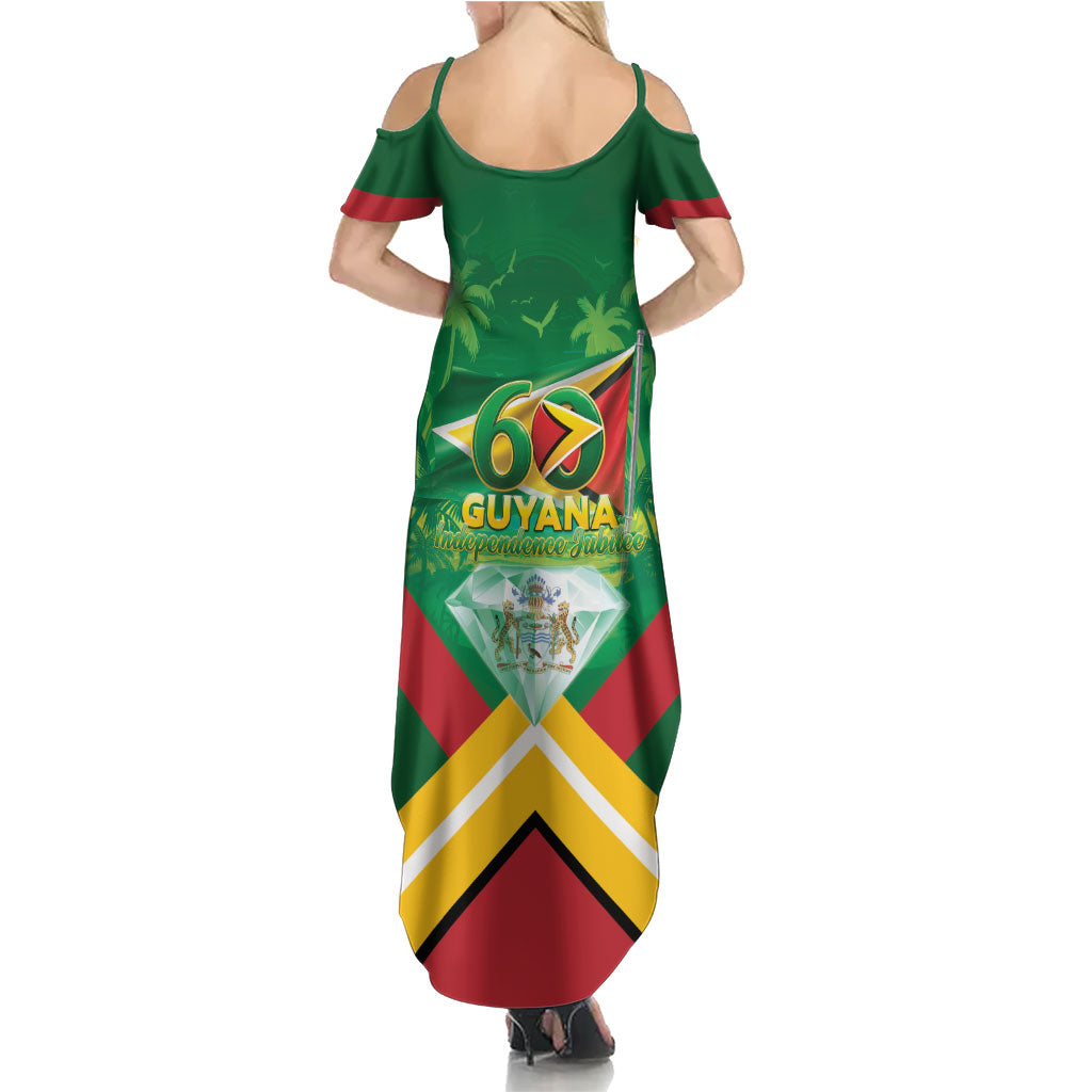 Guyana 60th Independence Diamond Jubilee Summer Maxi Dress