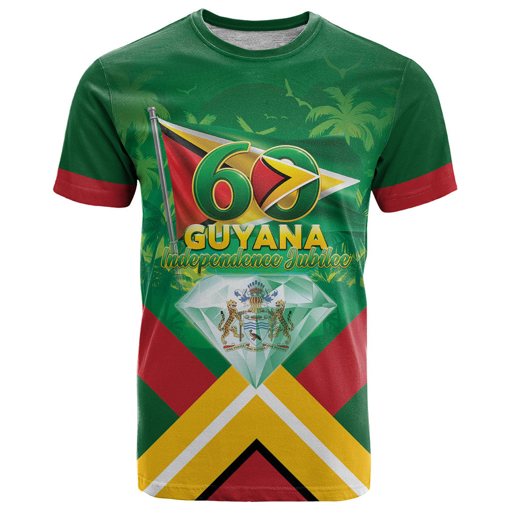 Guyana 60th Independence Diamond Jubilee T Shirt