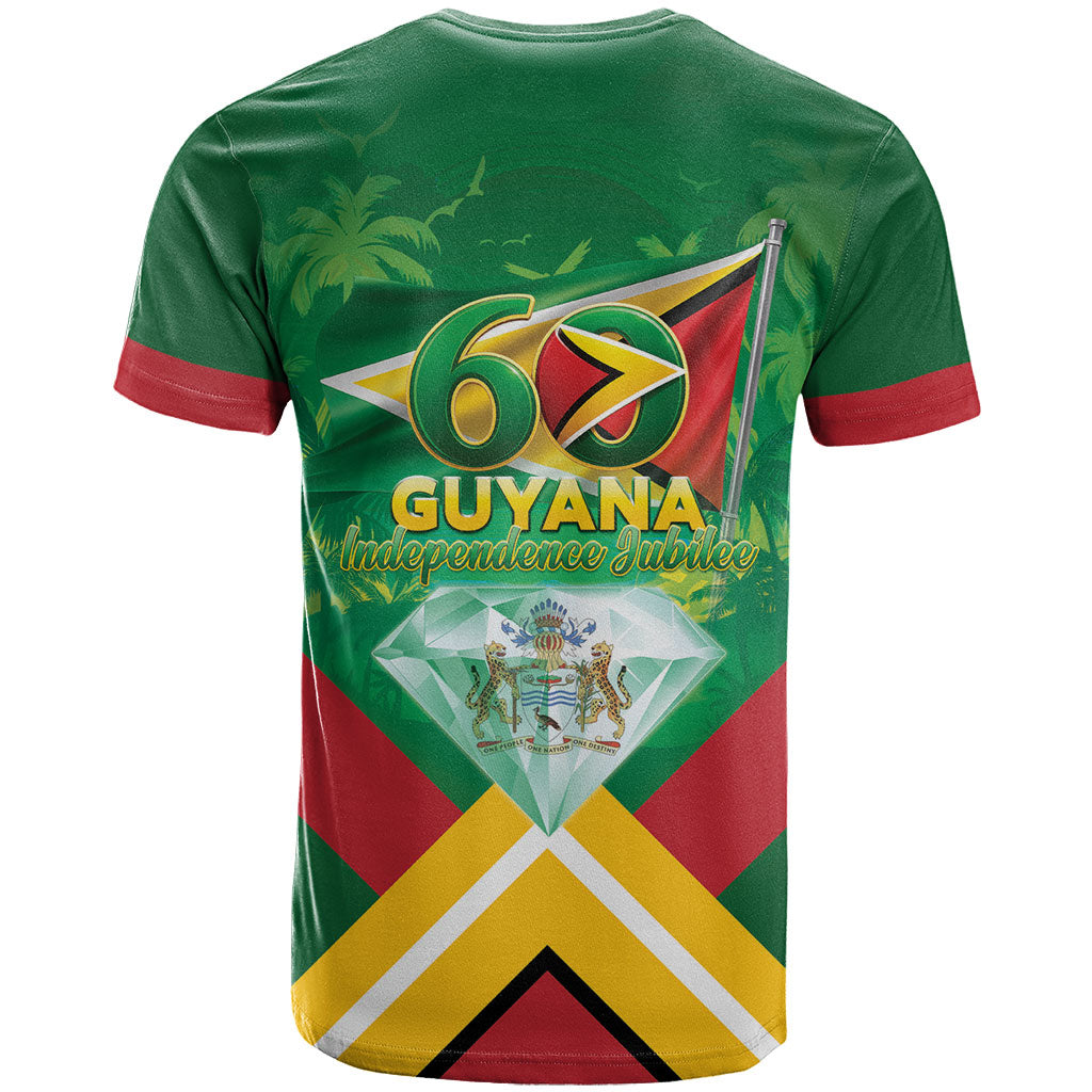 Guyana 60th Independence Diamond Jubilee T Shirt
