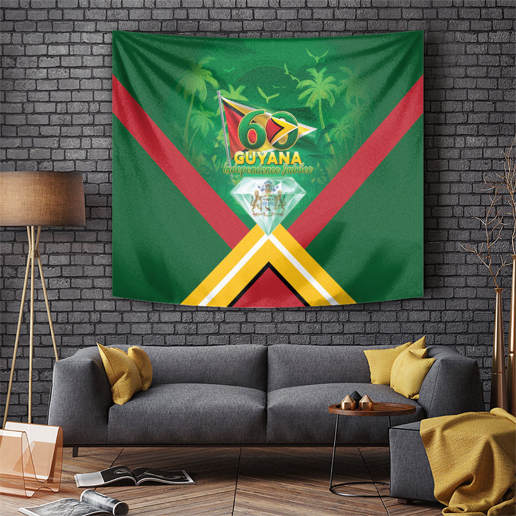 Guyana 60th Independence Diamond Jubilee Tapestry