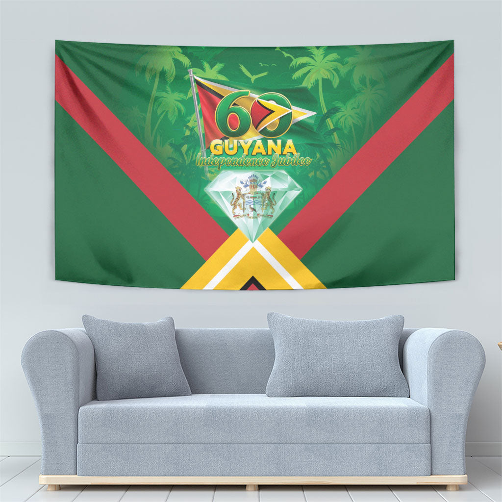 Guyana 60th Independence Diamond Jubilee Tapestry