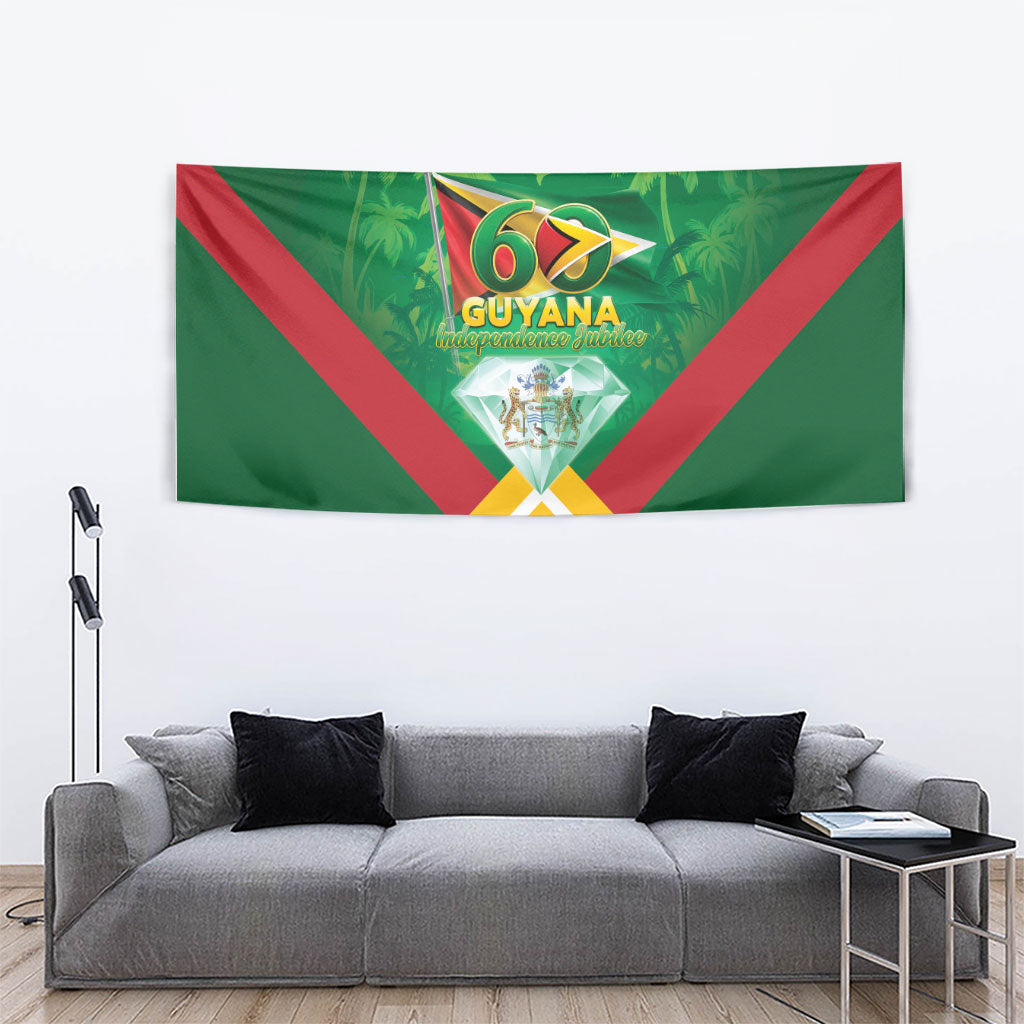 Guyana 60th Independence Diamond Jubilee Tapestry
