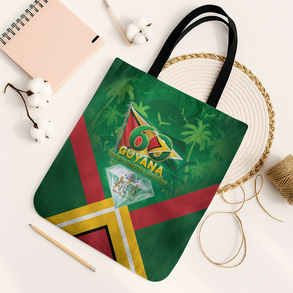 Guyana 60th Independence Diamond Jubilee Tote Bag