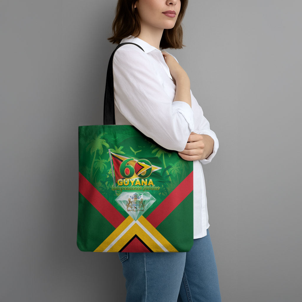 Guyana 60th Independence Diamond Jubilee Tote Bag