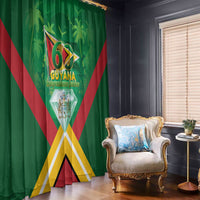 Guyana 60th Independence Diamond Jubilee Window Curtain