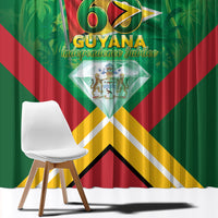Guyana 60th Independence Diamond Jubilee Window Curtain