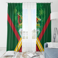 Guyana 60th Independence Diamond Jubilee Window Curtain