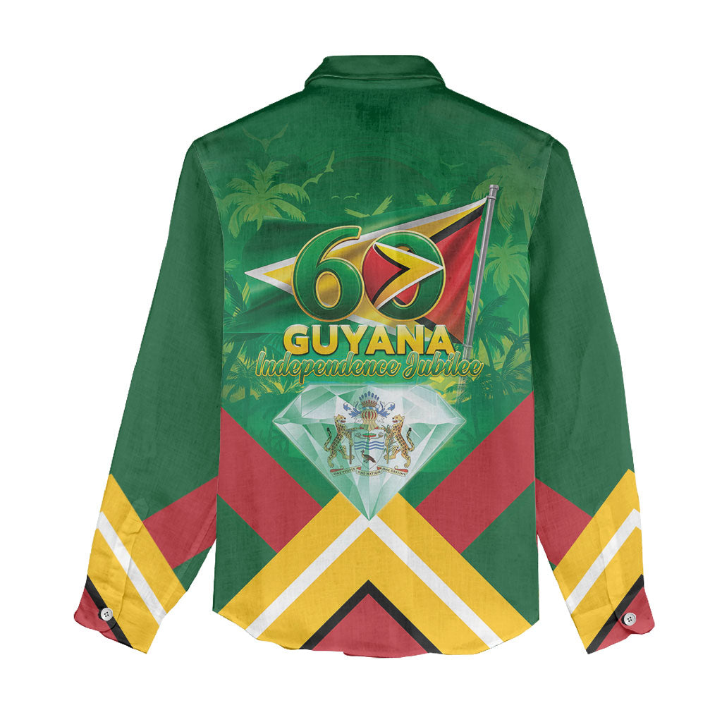 Guyana 60th Independence Diamond Jubilee Women Casual Shirt