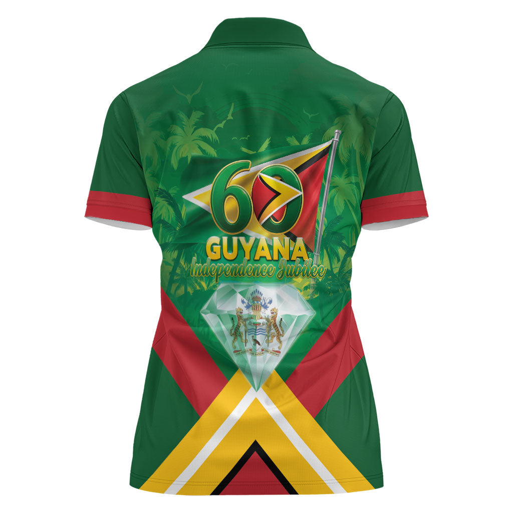 Guyana 60th Independence Diamond Jubilee Women Polo Shirt