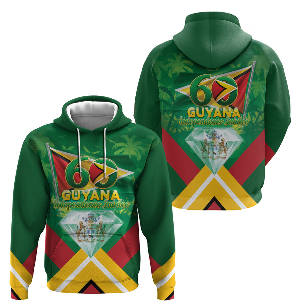 Guyana 60th Independence Diamond Jubilee Zip Hoodie