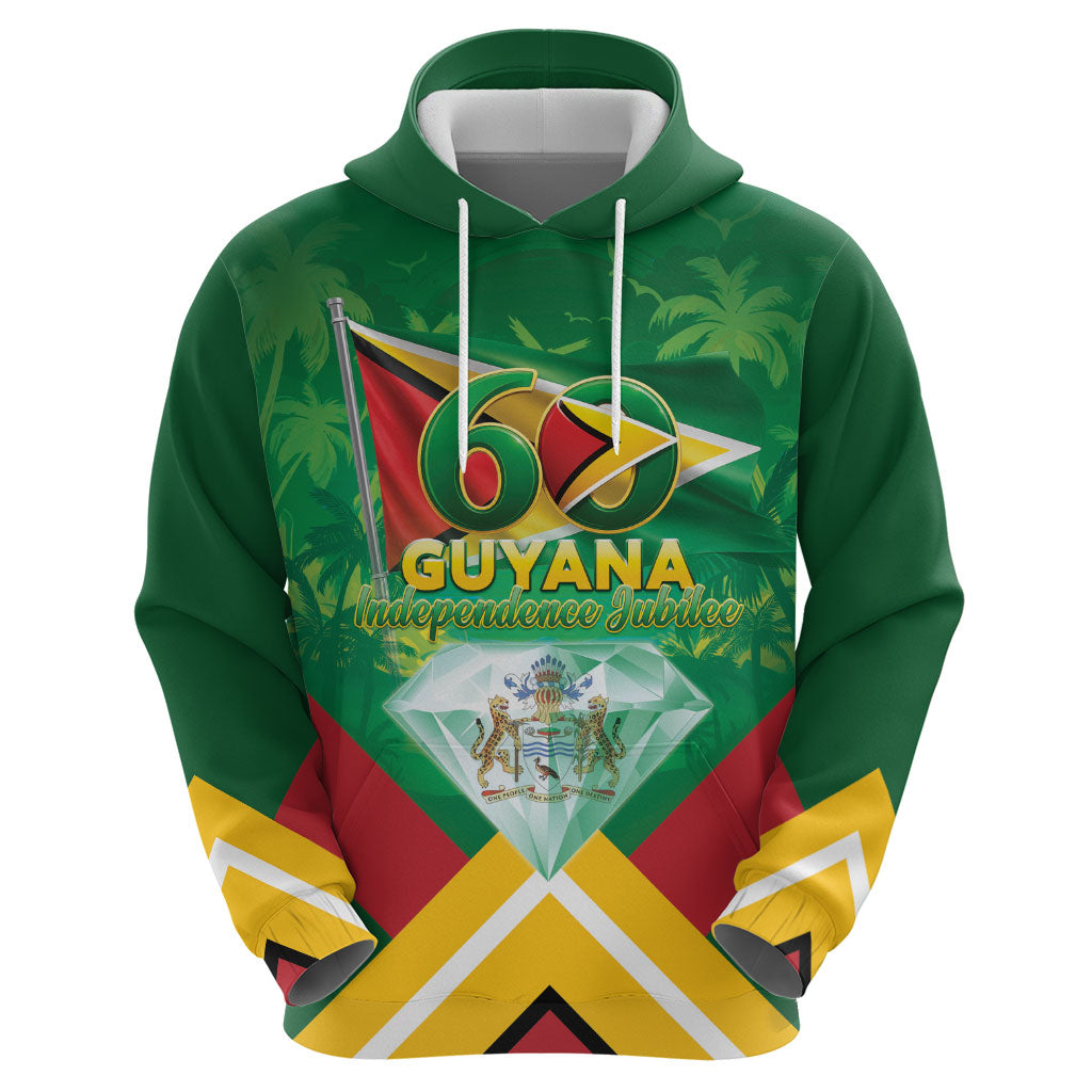 Guyana 60th Independence Diamond Jubilee Zip Hoodie