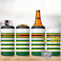 Zimbabwe Rugby Custom 4 in 1 Can Cooler Tumbler Sables National Pride