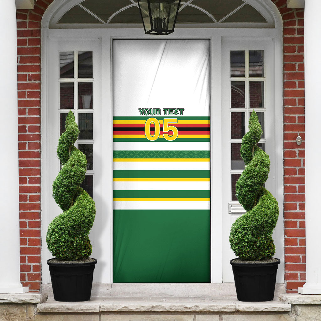 Zimbabwe Rugby Custom Door Cover Sables National Pride