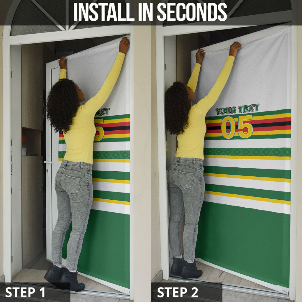 Zimbabwe Rugby Custom Door Cover Sables National Pride