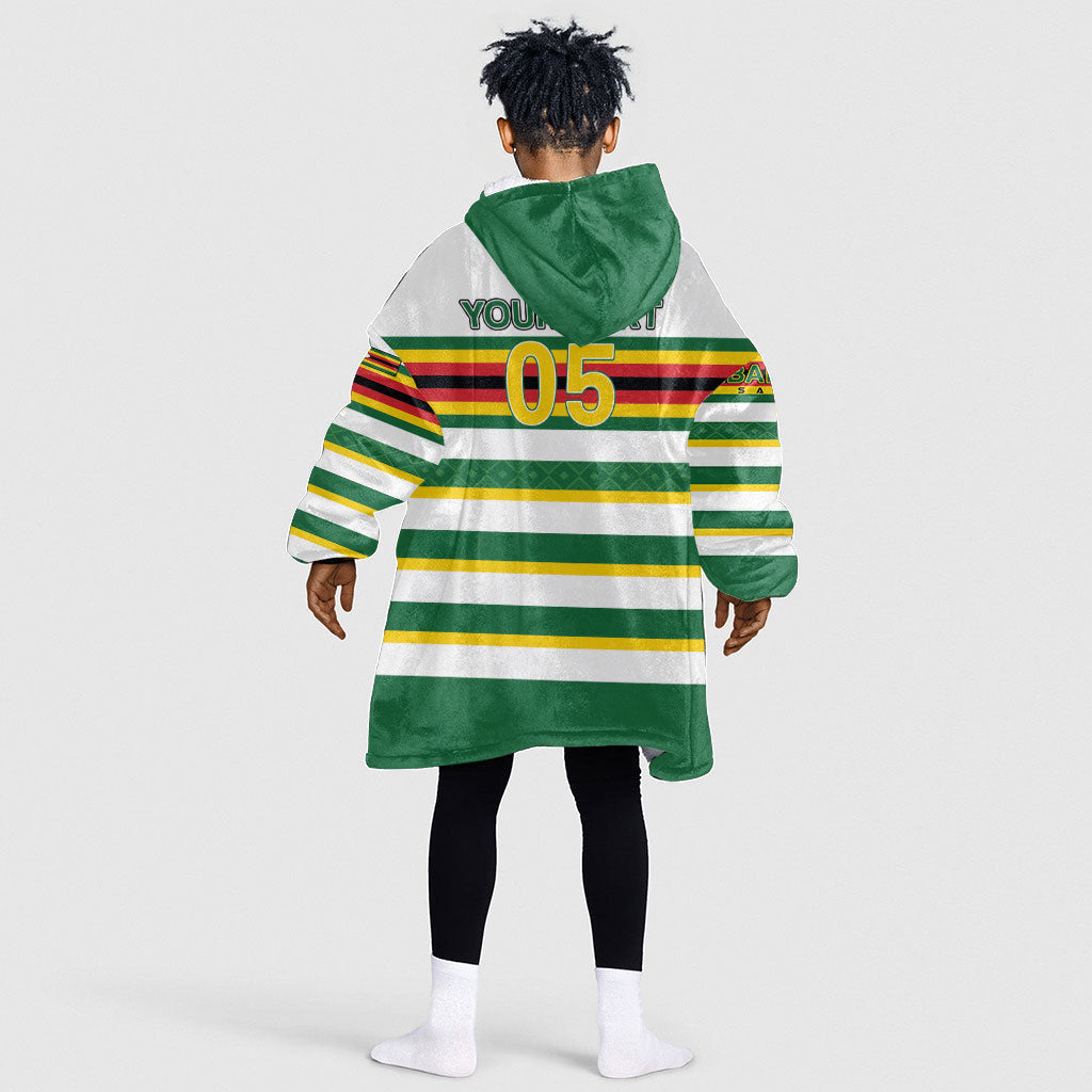 Zimbabwe Rugby Custom Kid Wearable Blanket Hoodie Sables National Pride
