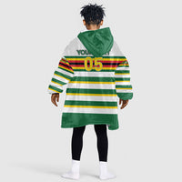 Zimbabwe Rugby Custom Kid Wearable Blanket Hoodie Sables National Pride