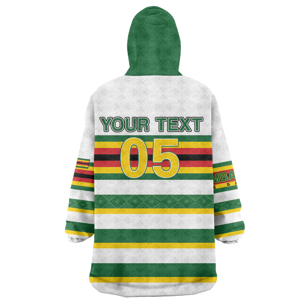 Zimbabwe Rugby Custom Kid Wearable Blanket Hoodie Sables National Pride