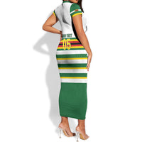 Zimbabwe Rugby Custom Short Sleeve Bodycon Dress Sables National Pride