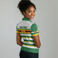 Zimbabwe Rugby Custom Women Polo Shirt Sables National Pride