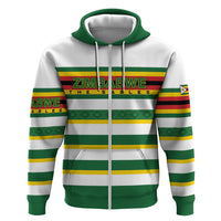 Zimbabwe Rugby Custom Zip Hoodie Sables National Pride