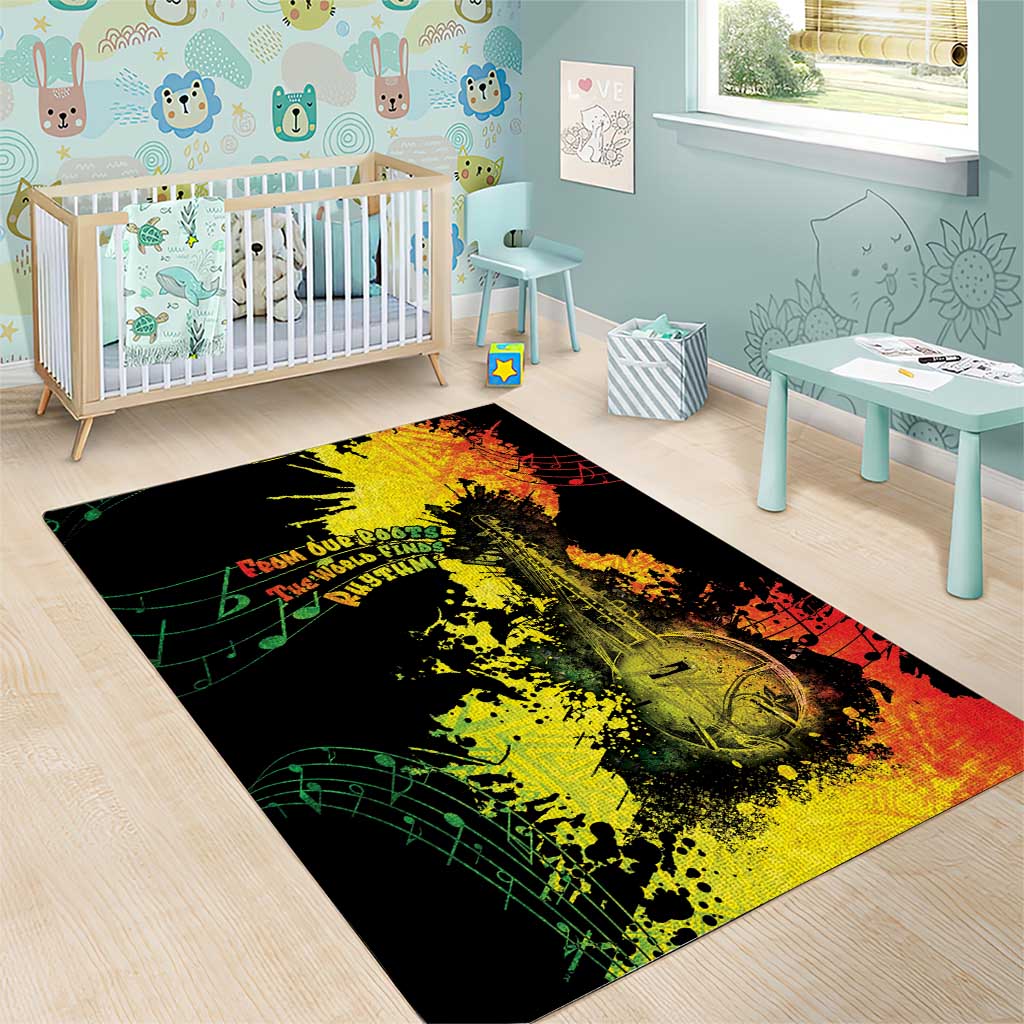 Afro Music Pride Area Rug From Our Roots The World Finds Rhythm - Wonder Print Shop