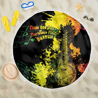 Afro Music Pride Beach Blanket From Our Roots The World Finds Rhythm - Wonder Print Shop
