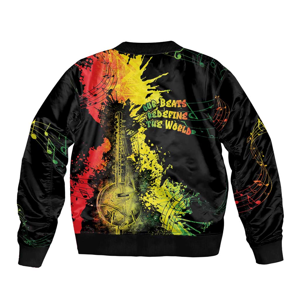 Afro Music Pride Bomber Jacket From Our Roots The World Finds Rhythm - Wonder Print Shop