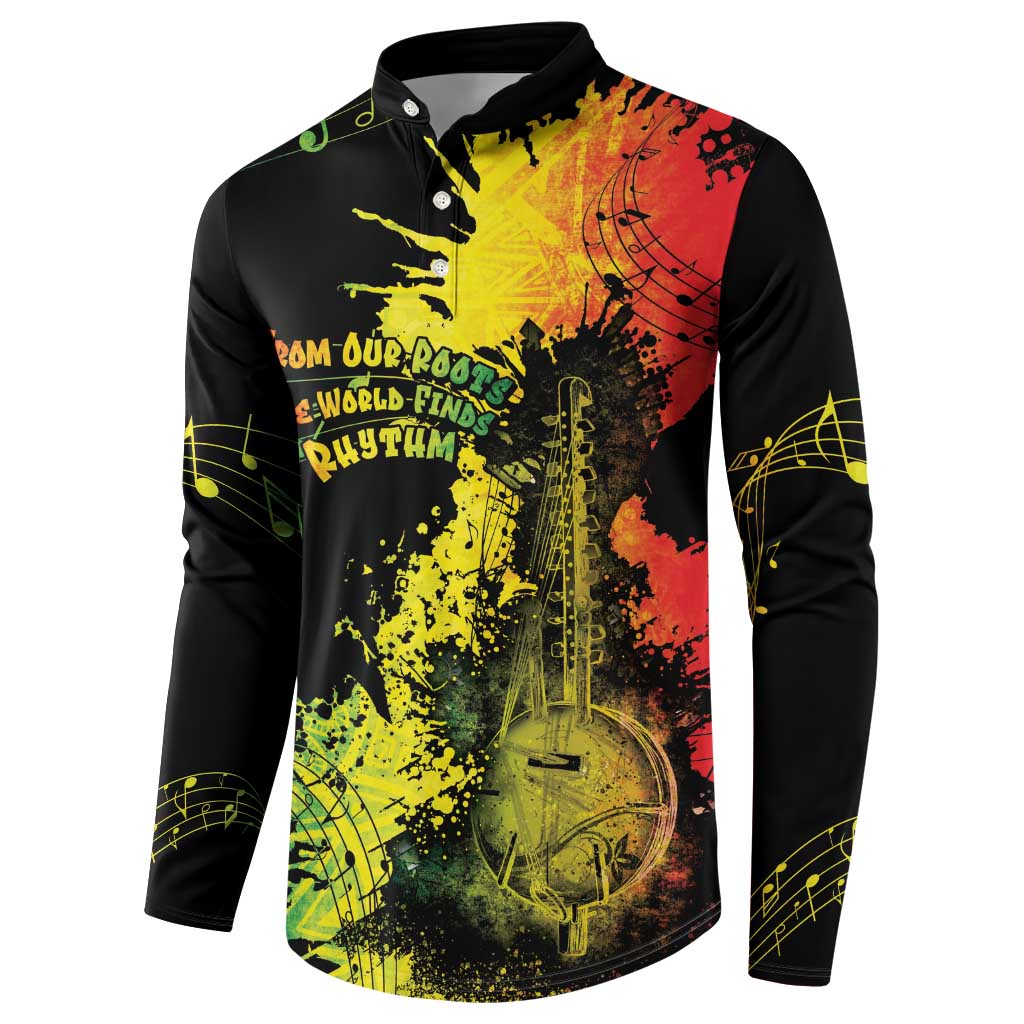 Afro Music Pride Button Sweatshirt From Our Roots The World Finds Rhythm - Wonder Print Shop
