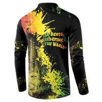 Afro Music Pride Button Sweatshirt From Our Roots The World Finds Rhythm - Wonder Print Shop