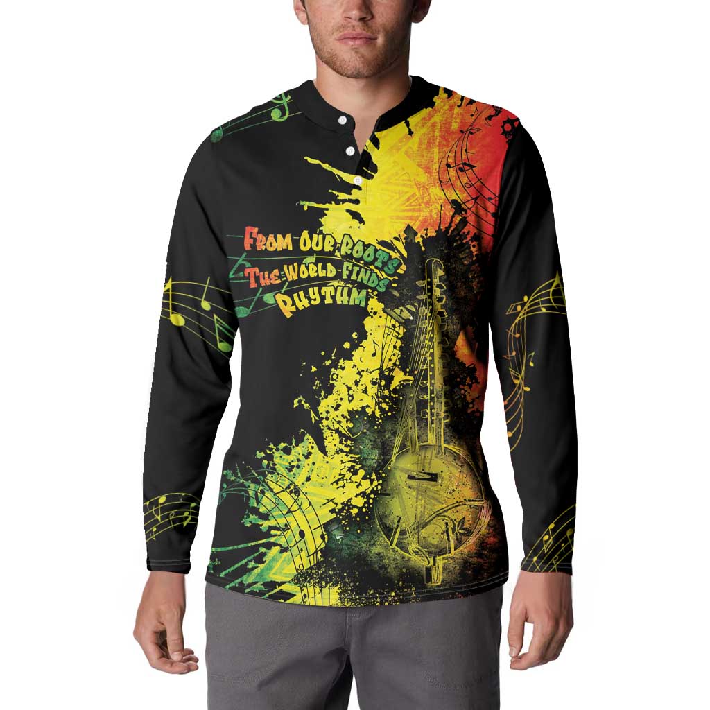 Afro Music Pride Button Sweatshirt From Our Roots The World Finds Rhythm - Wonder Print Shop