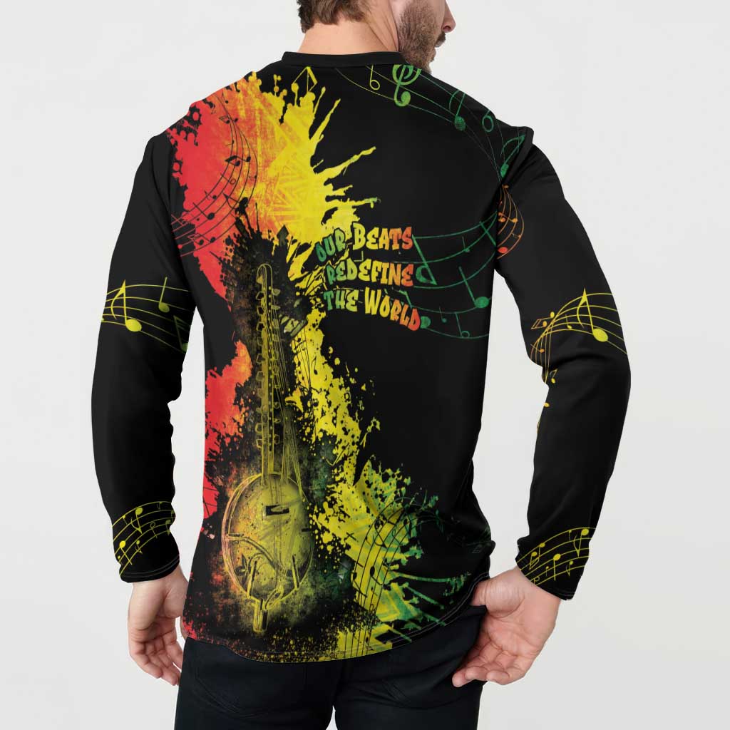Afro Music Pride Button Sweatshirt From Our Roots The World Finds Rhythm - Wonder Print Shop