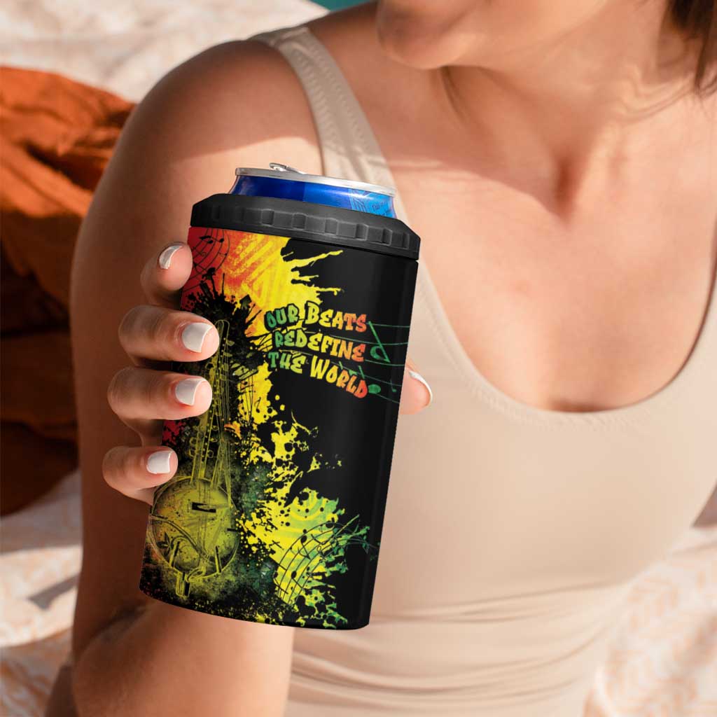 Afro Music Pride 4 in 1 Can Cooler Tumbler From Our Roots The World Finds Rhythm - Wonder Print Shop