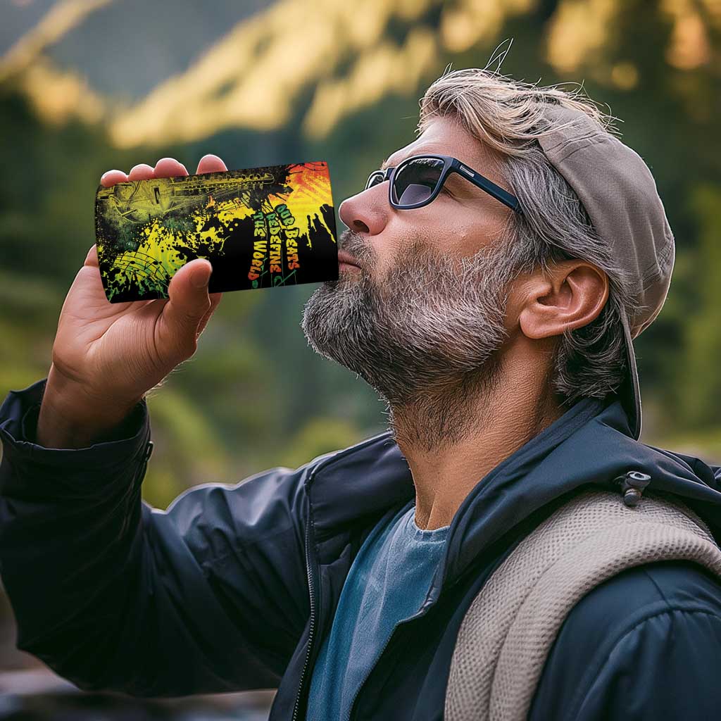 Afro Music Pride 4 in 1 Can Cooler Tumbler From Our Roots The World Finds Rhythm - Wonder Print Shop