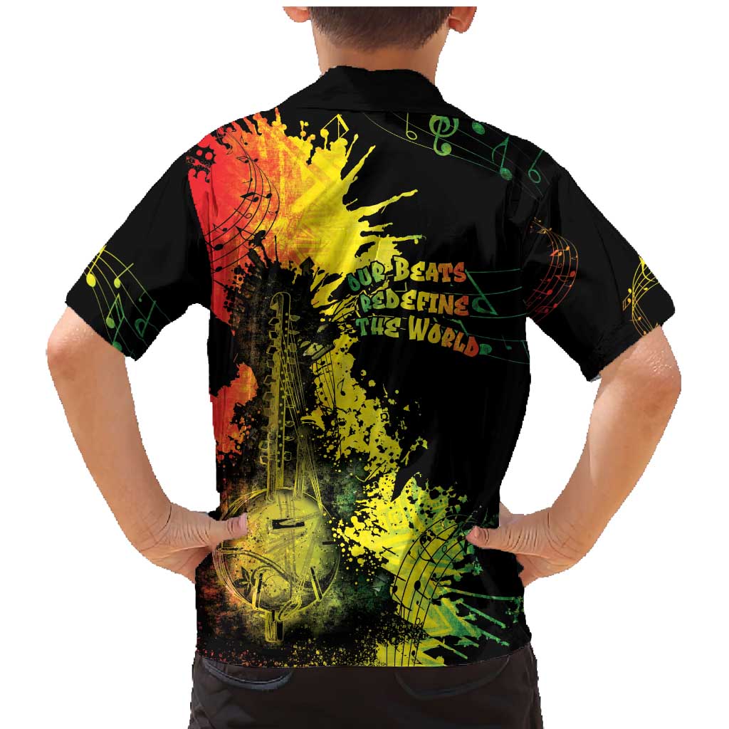 Afro Music Pride Family Matching Mermaid Dress and Hawaiian Shirt From Our Roots The World Finds Rhythm - Wonder Print Shop