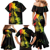 Afro Music Pride Family Matching Mermaid Dress and Hawaiian Shirt From Our Roots The World Finds Rhythm - Wonder Print Shop