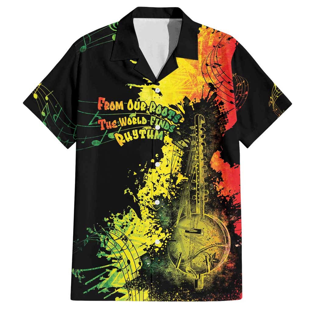 Afro Music Pride Family Matching Puletasi and Hawaiian Shirt From Our Roots The World Finds Rhythm - Wonder Print Shop